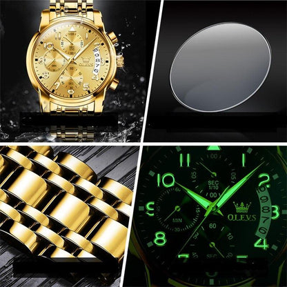 OLEVS fine gold watch