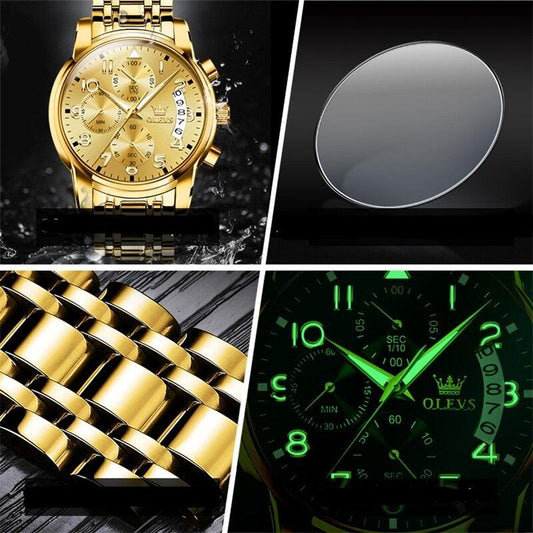 OLEVS fine gold watch